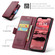 iPhone 16e / 17e CaseMe 023 Butterfly Buckle Litchi Texture RFID Anti-theft Leather Phone Case - Red