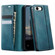 iPhone 16e / 17e CaseMe 033 Calf Leather Lining Microfibre RFID Blocking Phone Case - Green