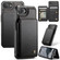 iPhone 16e / 17e CaseMe C22 Card Slots Holder RFID Anti-theft Phone Case - Black