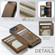 iPhone 16e / 17e CaseMe C22 Card Slots Holder RFID Anti-theft Phone Case - Brown