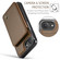 iPhone 16e / 17e CaseMe C22 Card Slots Holder RFID Anti-theft Phone Case - Brown