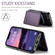 iPhone 16e / 17e CaseMe C22 Card Slots Holder RFID Anti-theft Phone Case - Purple