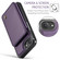 iPhone 16e / 17e CaseMe C22 Card Slots Holder RFID Anti-theft Phone Case - Purple