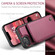 iPhone 16e / 17e CaseMe C22 Card Slots Holder RFID Anti-theft Phone Case - Red