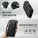 iPhone 16e / 17e CaseMe C30 Card Slots Zipper Wallet Leather Phone Case - Black