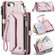 iPhone 16e / 17e CaseMe C36 Card Slots Zipper Wallet RFID Anti-theft Leather Phone Case - Pink