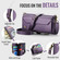 iPhone 16e / 17e CaseMe C36 Card Slots Zipper Wallet RFID Anti-theft Leather Phone Case - Purple