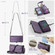 iPhone 16e / 17e CaseMe C36 Card Slots Zipper Wallet RFID Anti-theft Leather Phone Case - Purple
