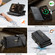 iPhone 16e / 17e CaseMe C39 RFID Blocking Zipper Wallet Leather Phone Case with Crossbody Strap - Black