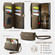 iPhone 16e / 17e CaseMe C39 RFID Blocking Zipper Wallet Leather Phone Case with Crossbody Strap - Coffee