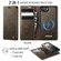 iPhone 16e / 17e CaseMe C49 MagSafe RFID Blocking Detachable Wallet Leather Phone Case - Coffee