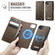 iPhone 16e / 17e CaseMe C49 MagSafe RFID Blocking Detachable Wallet Leather Phone Case - Coffee