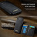 iPhone 16e / 17e CaseMe Me80 Series Detachable Wallet Magnetic RFID Vegan Leather Phone Case - Black