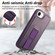 iPhone 16e / 17e CaseNeo Finger Grip Wristband MagSafe Back Phone Case - Purple