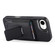 iPhone 16e / 17e CaseNeo Fold Holder Retro Elastic Card Bag Magnetic Back Phone Case - Black