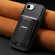iPhone 16e / 17e CaseNeo Fold Holder Retro Elastic Card Bag Magnetic Back Phone Case - Black