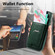 iPhone 16e / 17e CaseNeo Fold Holder Retro Elastic Card Bag Magnetic Back Phone Case - Green