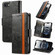 iPhone 16e / 17e CaseNeo Splicing Dual Magnetic Buckle Leather Phone Case - Black