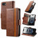 iPhone 16e / 17e CaseNeo Splicing Dual Magnetic Buckle Leather Phone Case - Brown