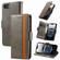 iPhone 16e / 17e CaseNeo Splicing Dual Magnetic Buckle Leather Phone Case - Gray