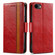 iPhone 16e / 17e CaseNeo Splicing Dual Magnetic Buckle Leather Phone Case - Red