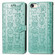 iPhone 16e / 17e Cat and Dog Embossed Leather Phone Case - Green