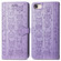 iPhone 16e / 17e Cat and Dog Embossed Leather Phone Case - Purple
