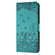 iPhone 16e / 17e Cat Embossing Pattern Leather Phone Case with Lanyard - Blue