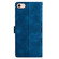 iPhone 16e / 17e Cherry Blossom Butterfly Skin Feel Embossed PU Phone Case - Blue