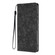 iPhone 16e / 17e Cherry Blossoms Embossed Leather Phone Case - Black