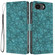 iPhone 16e / 17e Cherry Blossoms Embossed Leather Phone Case - Green