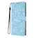 iPhone 16e / 17e Cherry Blossoms Embossed Leather Phone Case - Light Blue
