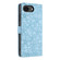 iPhone 16e / 17e Cherry Blossoms Embossed Leather Phone Case - Light Blue