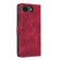 iPhone 16e / 17e Cherry Blossoms Embossed Leather Phone Case - Red