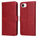 iPhone 16e / 17e Classic Calf Texture Flip Leather Phone Case - Red