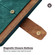 iPhone 16e / 17e Color Stitching Skin Feel Leather RFID Blocking Phone Case - Green