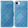 iPhone 16e / 17e Colorful Magnetic Buckle Leather Phone Case - Blue
