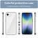 iPhone 16e / 17e Colorful Series Acrylic + TPU Phone Case - Transparent