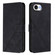 iPhone 16e / 17e Crossbody 3D Embossed Flip Leather Phone Case - Black