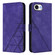 iPhone 16e / 17e Crossbody 3D Embossed Flip Leather Phone Case - Purple