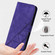 iPhone 16e / 17e Crossbody 3D Embossed Flip Leather Phone Case - Purple