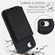 iPhone 16e / 17e Crossbody Dual-buckle Wallet RFID Back Leather Phone Case - Black