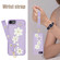 iPhone 16e / 17e Crossbody Flower Pattern Leather Phone Case - Purple