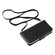 iPhone 16e / 17e Crossbody Rhombic Zipper Tower Buckle Leather Phone Case with Lanyard - Black