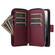 iPhone 16e / 17e Crossbody Rhombic Zipper Tower Buckle Leather Phone Case with Lanyard - Wine Red