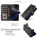 iPhone 16e / 17e Crossbody Strap RFID Blocking Zipper Wallet Leather Phone Case - Black