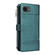 iPhone 16e / 17e Crossbody Strap RFID Blocking Zipper Wallet Leather Phone Case - Green