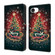 iPhone 16e / 17e Crystal-Like Painted Vegan Leather Phone Case - Christmas Tree