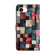 iPhone 16e / 17e Crystal-Like Painted Vegan Leather Phone Case - Colorful Bricks
