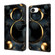 iPhone 16e / 17e Crystal-Like Painted Vegan Leather Phone Case - Luxury Gold Circles